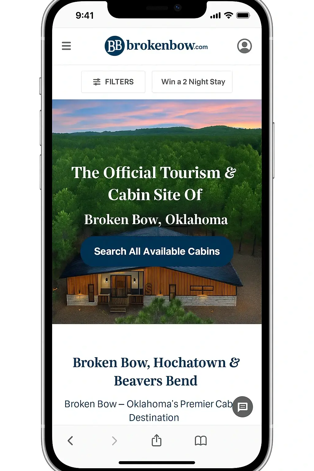 Broken Bow App Mobile Preview