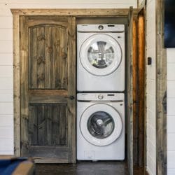 Stacked washer and dryer