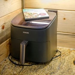Close view of an air fryer