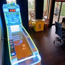 Skee-ball machine in the game room