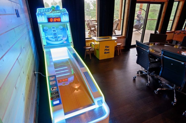 Skee-ball machine in the game room